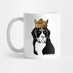 Bernese Mountain Dog King Queen Wearing Crown Mug